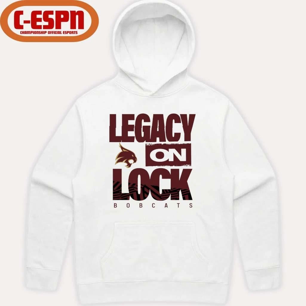 Texas State Men’s Basketball Legacy On Lock Bench T-Shirt