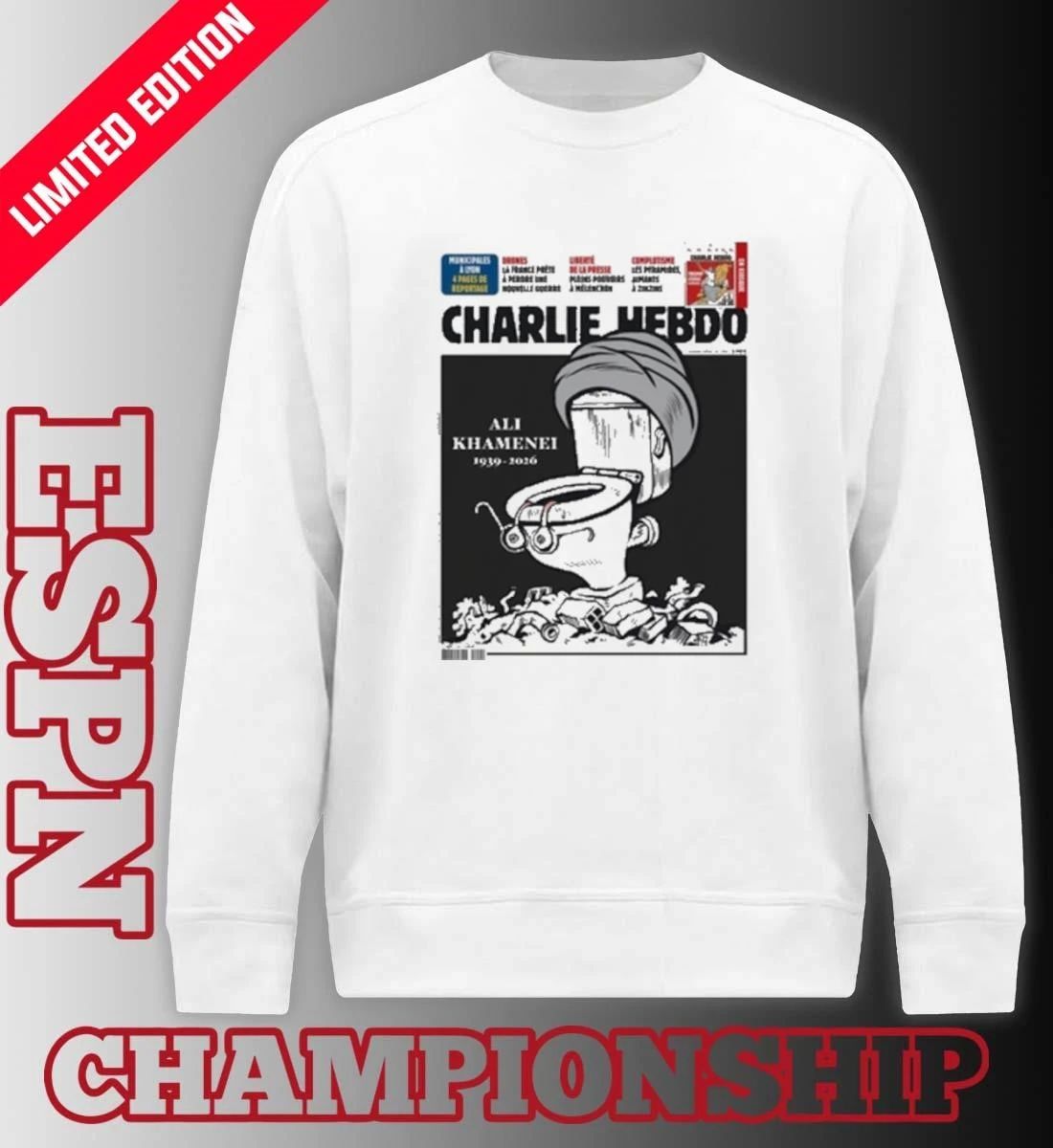 Charlie Hebdo Ali Khamenei Cover 2026 Shirt