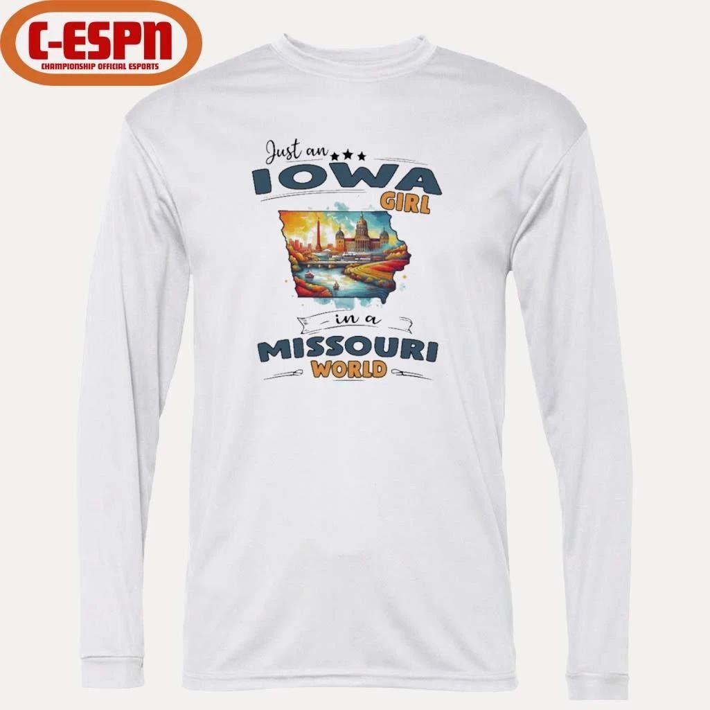 Just An Iowa Girl In A Missouri World Retro Shirt