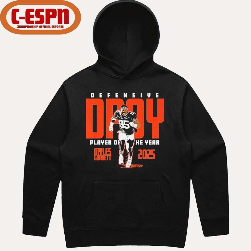 Myles Garrett 2025 Defensive Player of the Year shirt