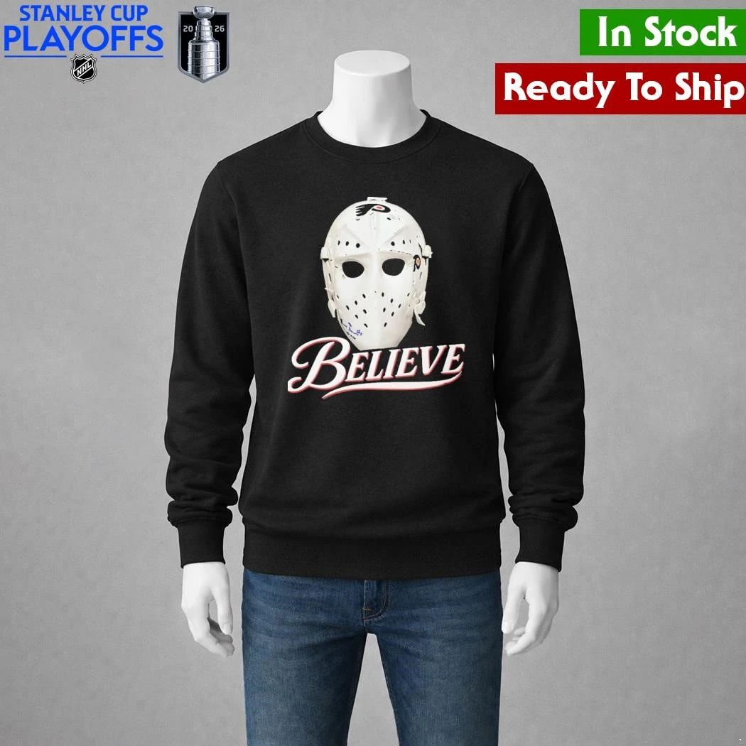 Ice Hockey Believe Mask Shirt