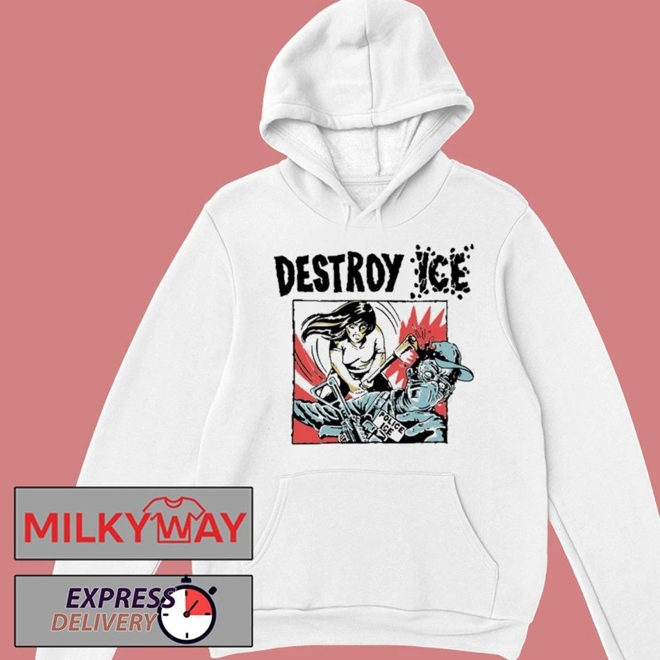Destroy Ice Police Ice White Shirt