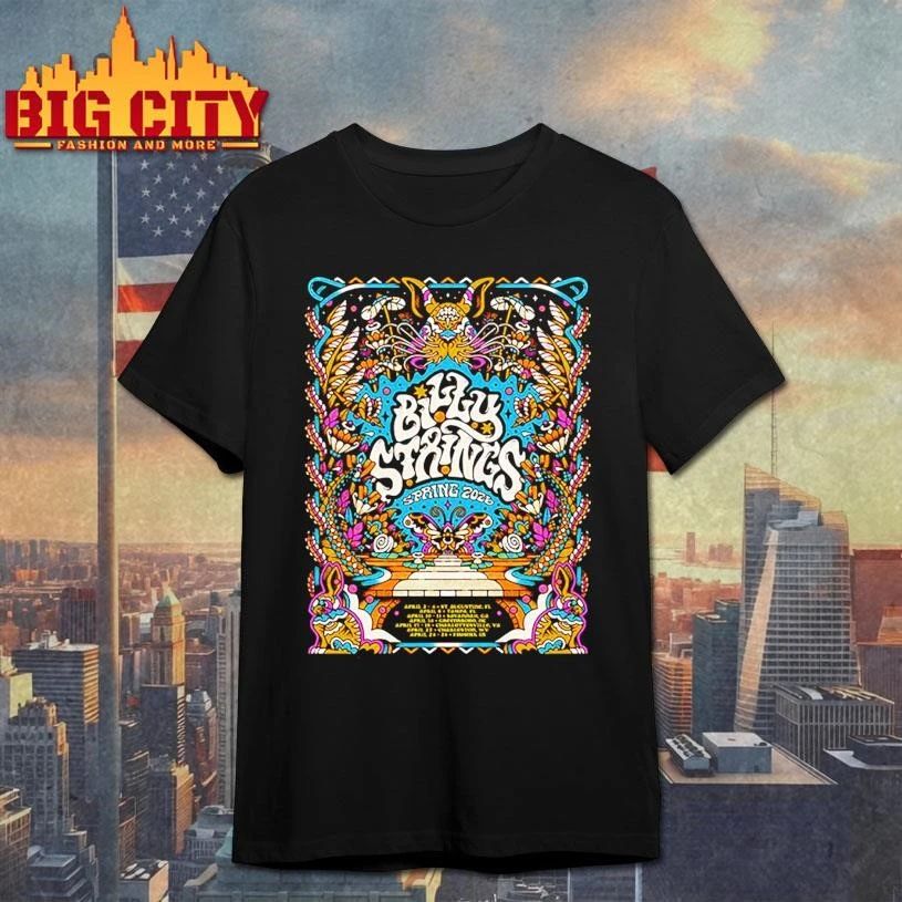 Billy Strings Springs 2026 Tour Schedule Art By Tiffany Chin Graphic Shirt