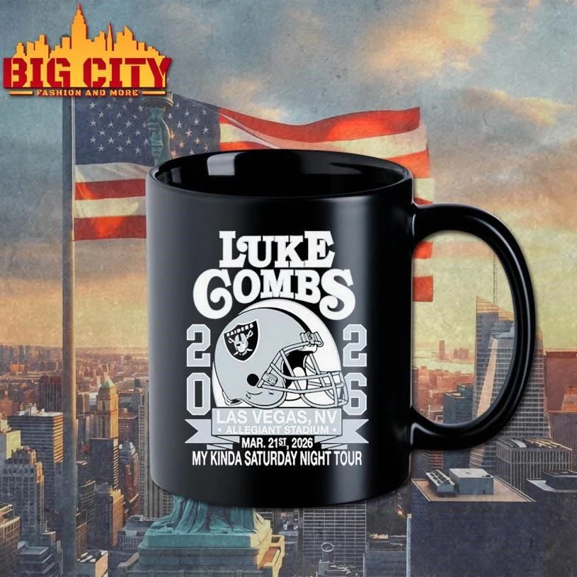 Luke Combs Exclusive Raiders Event Helmet Shirt