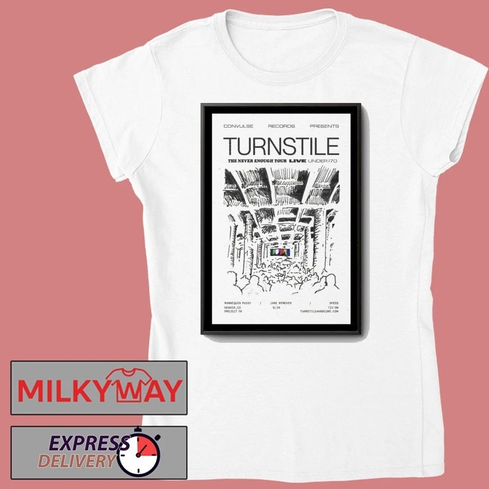 Turnstile Sep 30, 2025 Project 70 Under The Bridge. Denver, CO Poster shirt
