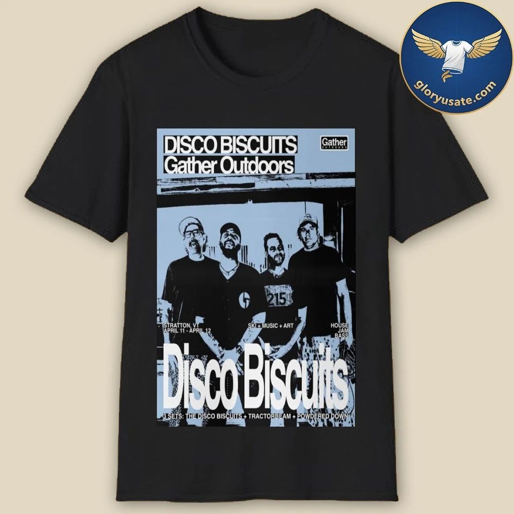 The Disco Biscuits Stratton, VT April 11-12 2026 Concert Poster Shirt