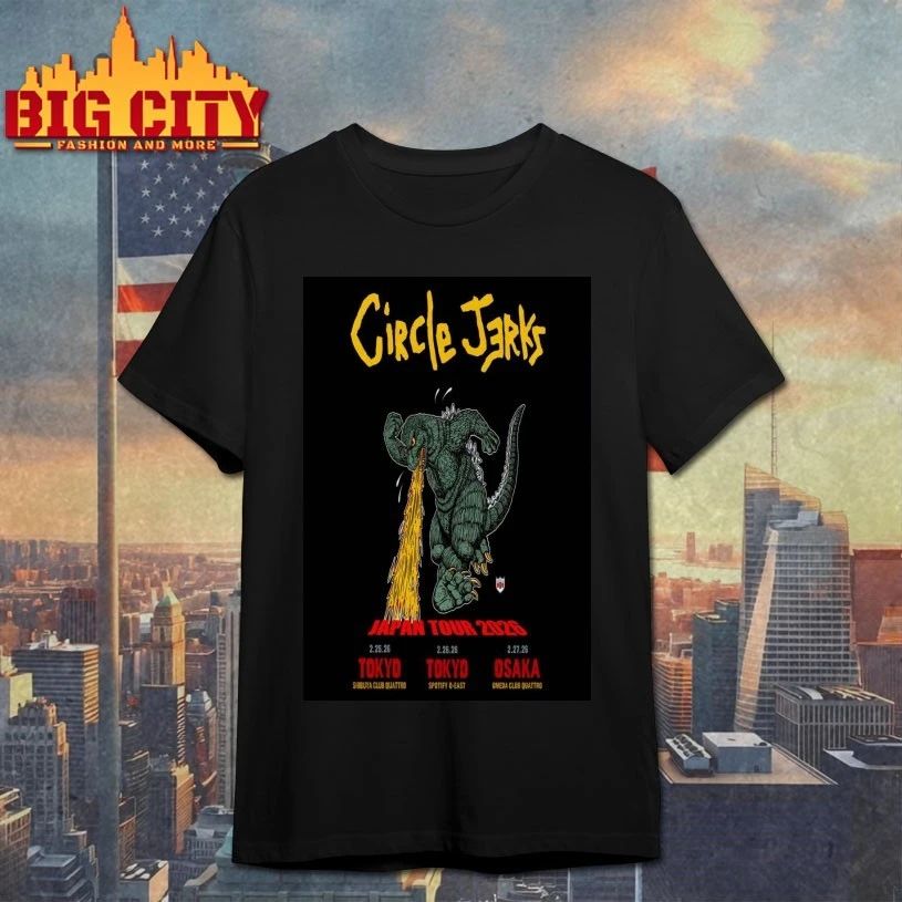 Circle Jerks Japan Tour 2026 Poster T-shirt