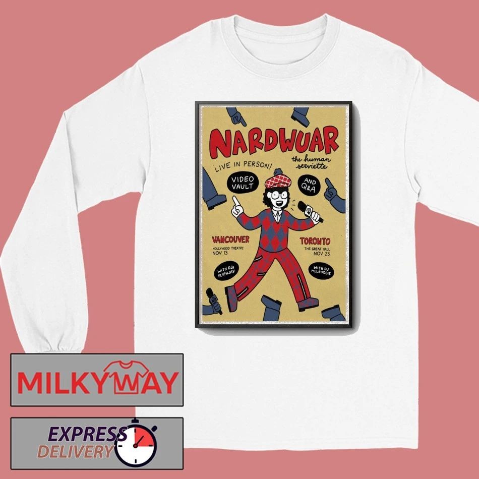 The Human Serviette Nardwuar The Great Hall Toronto Nov 23, 2025 Poster shirt