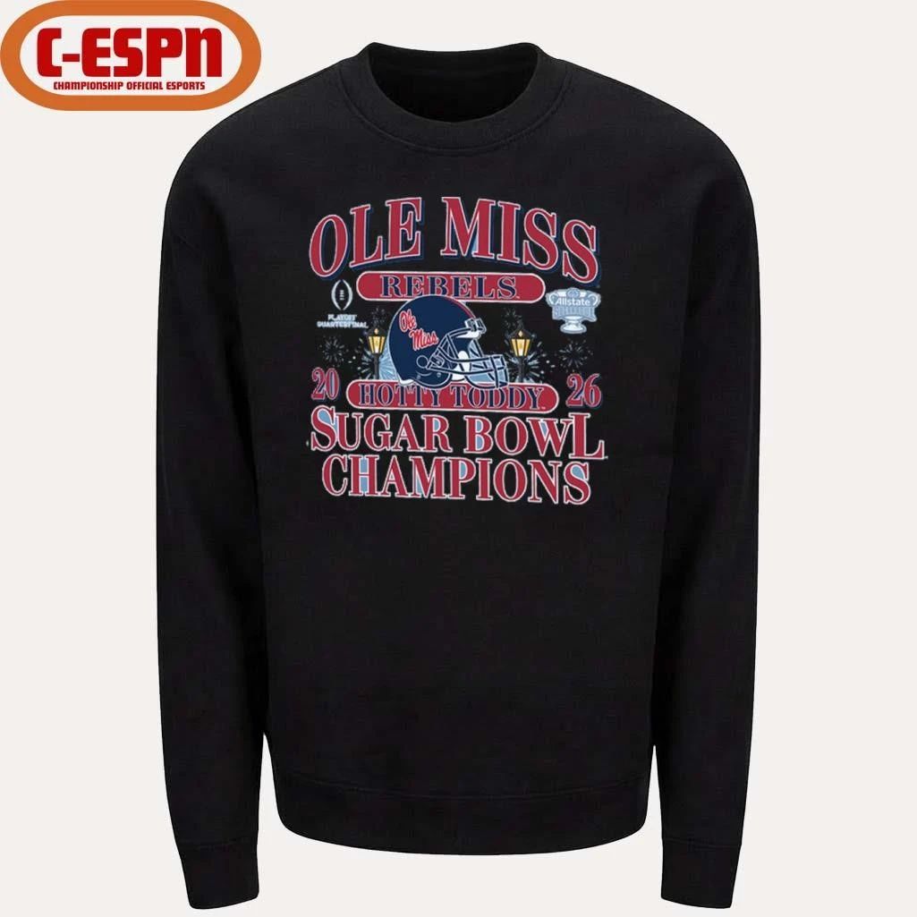 Hotty Toddy Ole Miss Allstate Sugar Bowl Champions T-Shirt