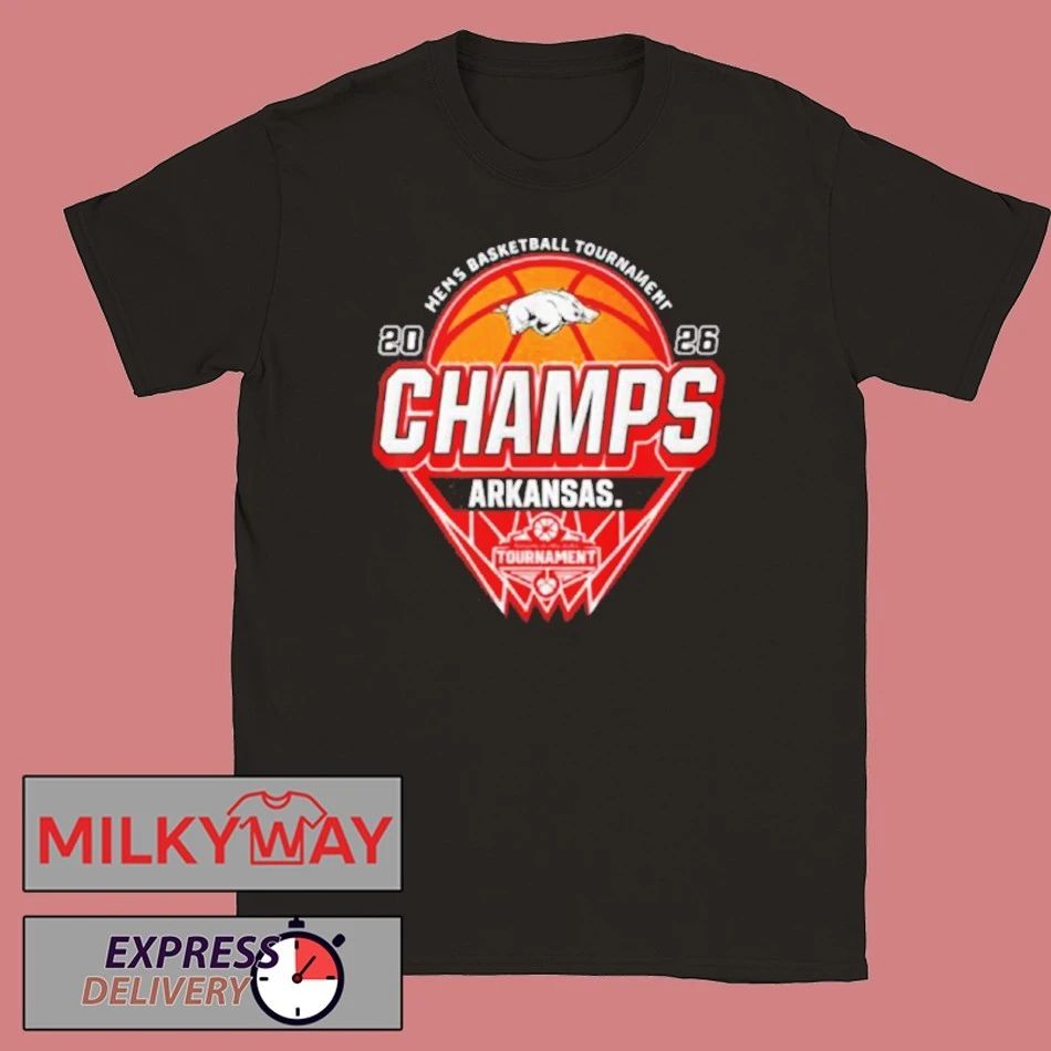 Arkansas Razorbacks Champions 2026 SEC Men’s Basketball Tournament 2026 Logo shirt