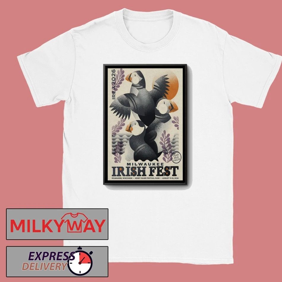 Milwaukee Irish Fest Henry Maier Festival Park In Milwaukee WI Aug 13-16 2026 Poster shirt