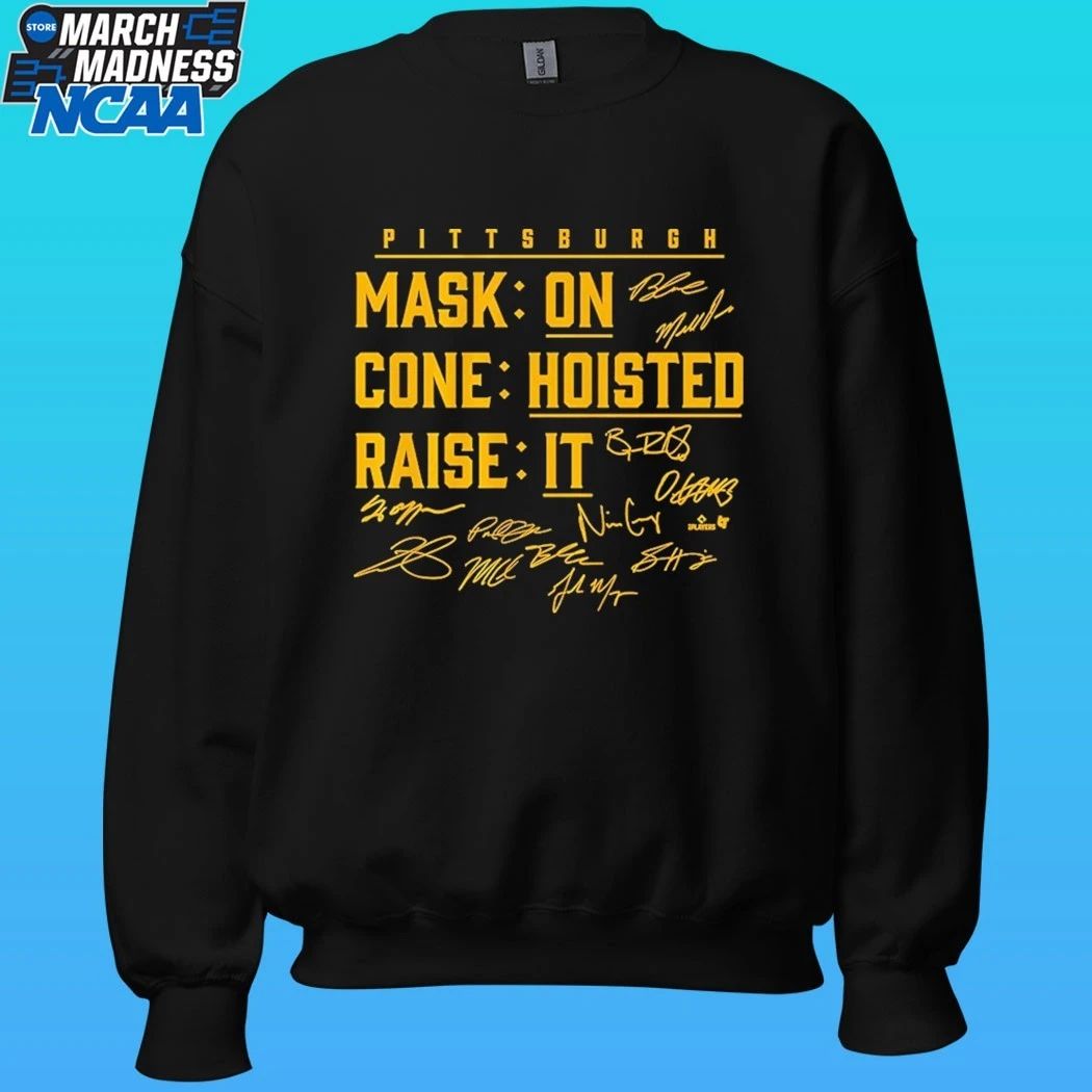 Pittsburgh Baseball Mask On Cone Hoisted Raise It Shirt