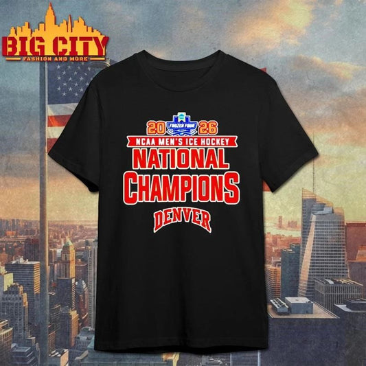 Denver Pioneers Mens Ice Hockey National Champions 26 Classic Shirt