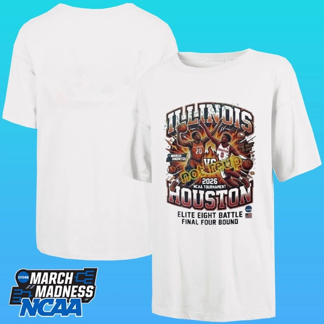 Illinois Vs Houston 2026 Ncaa Sport Elite Eight Battle Final Four Bound Shirt
