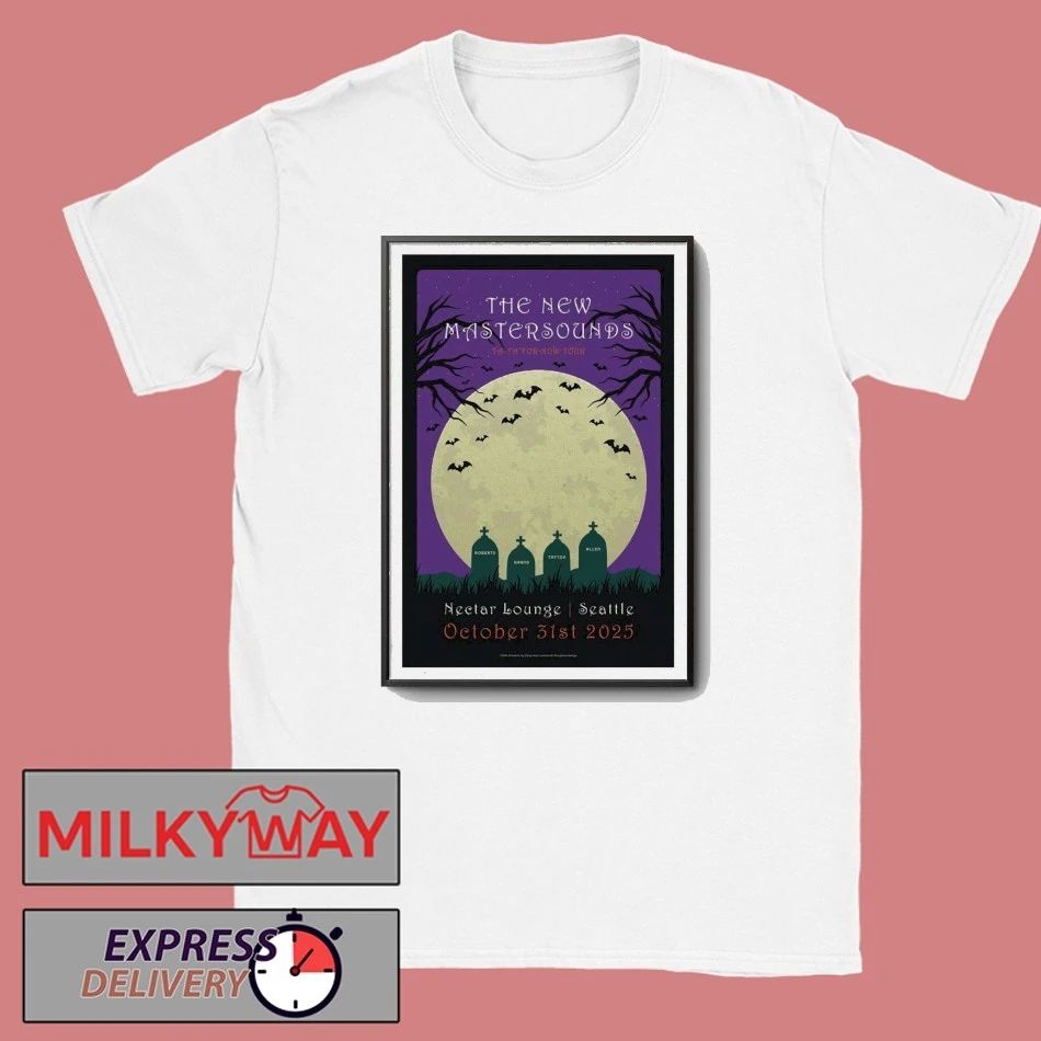 The New Mastersounds October 31, 2025 Nectar Lounge, Seattle, WA Poster shirt