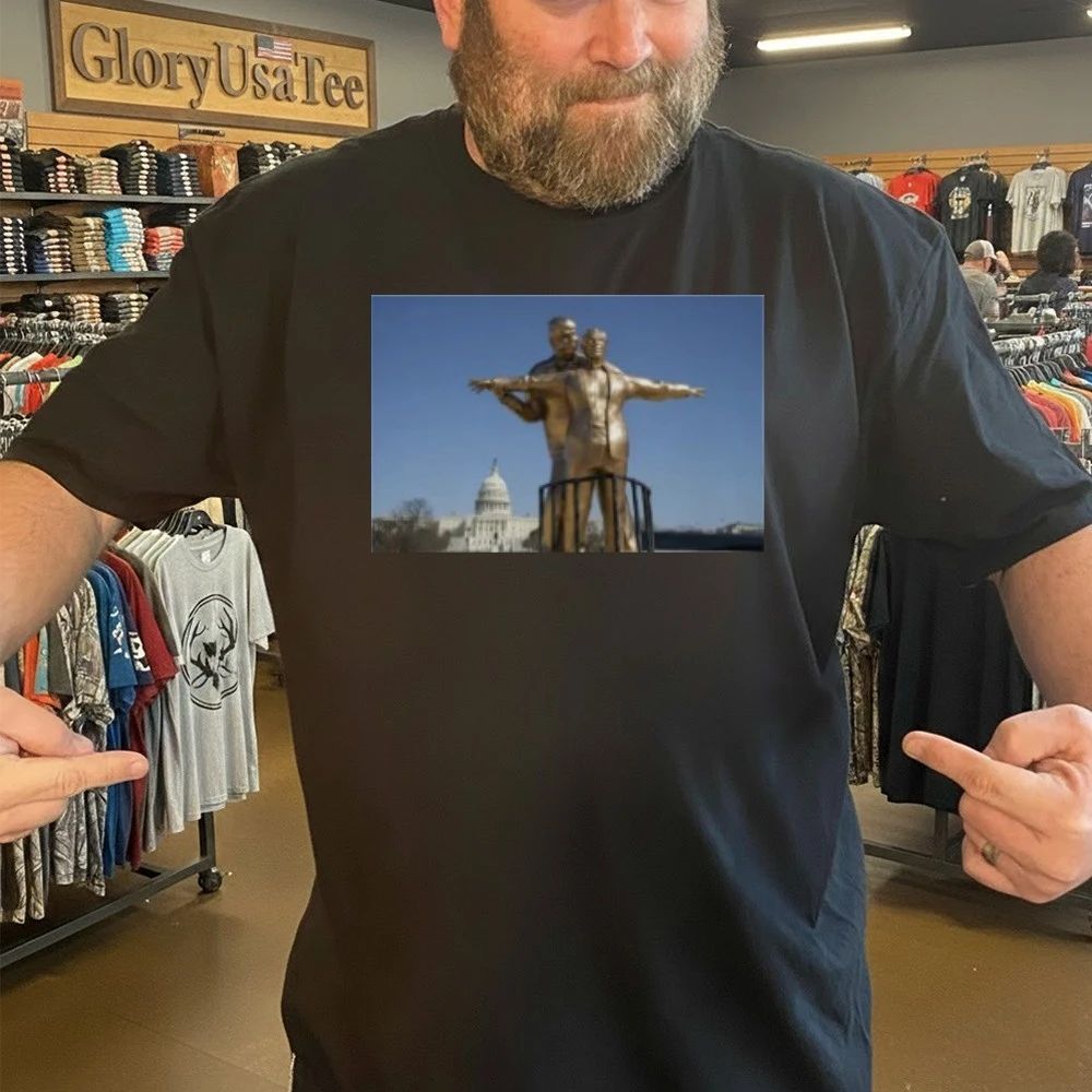 Trump and Epstein Titanic Statue Shirt