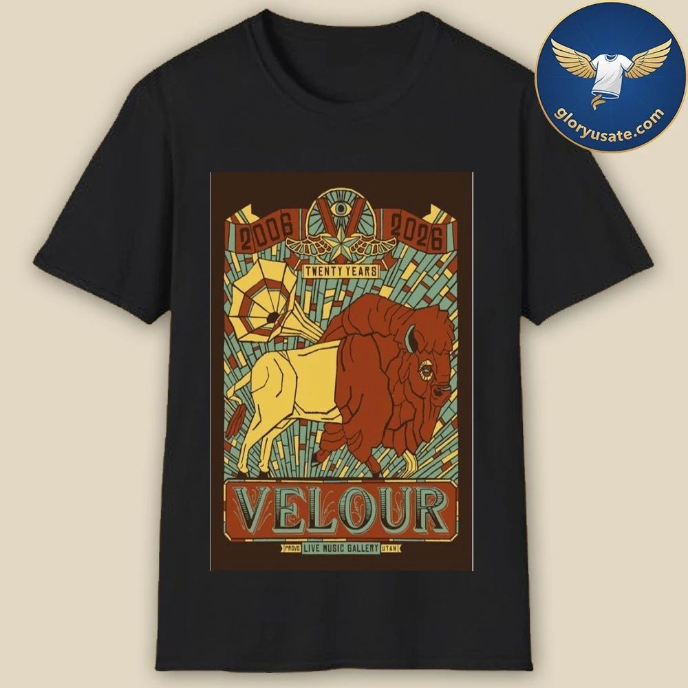 Velour 20th Anniversary Live Music Gallery Poster Shirt