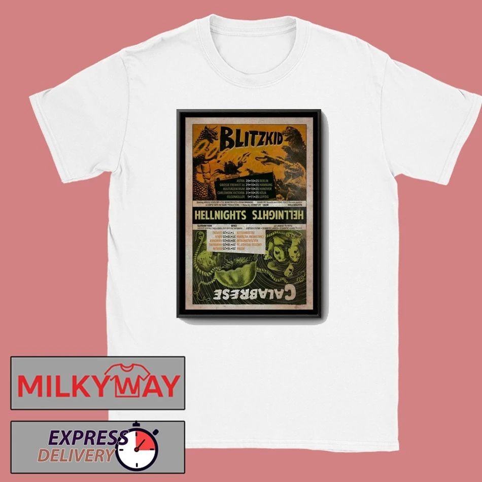 Blitzkid And Calabrese Hellnights Tour 2025 Poster shirt