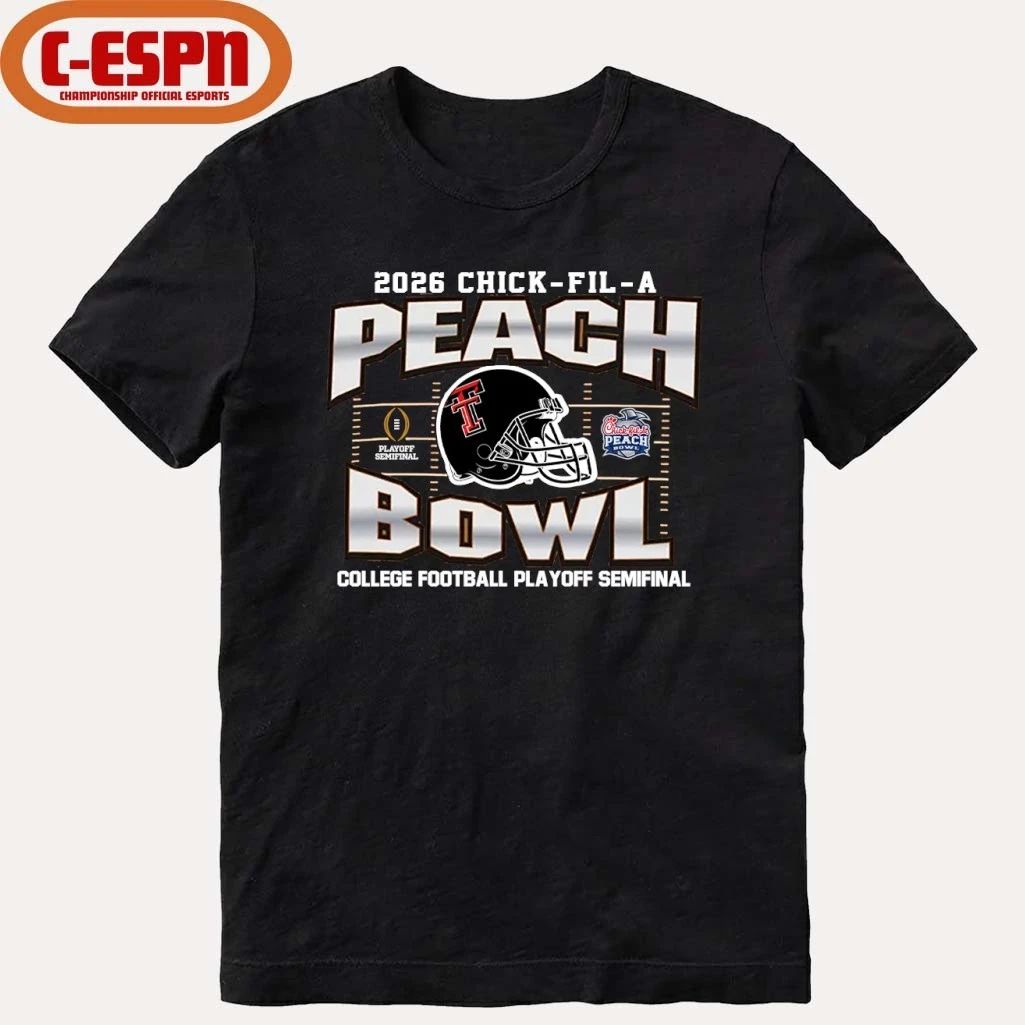 Texas Tech Red Raiders 2026 CFP Peach Bowl Shirt