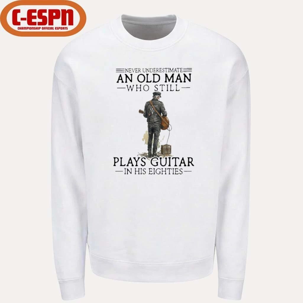 Grandpa Never Underestimate An Old MAn Who Still Plays guitar In His 80s Shirt
