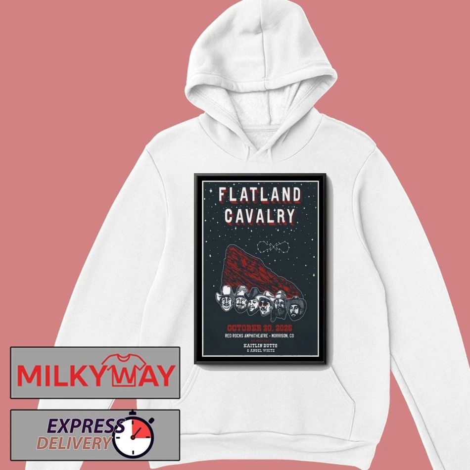Flatland Cavalry Red Rocks Amphitheatre October 20 2025 Poster shirt