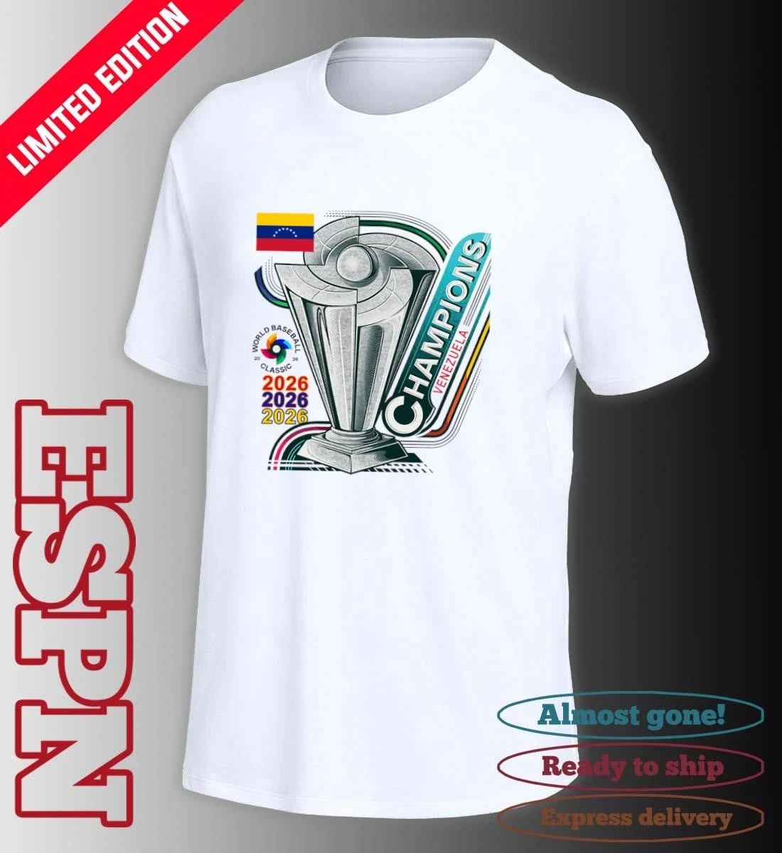 Venezuela Team 2026 World Baseball Classic Champions T-Shirt