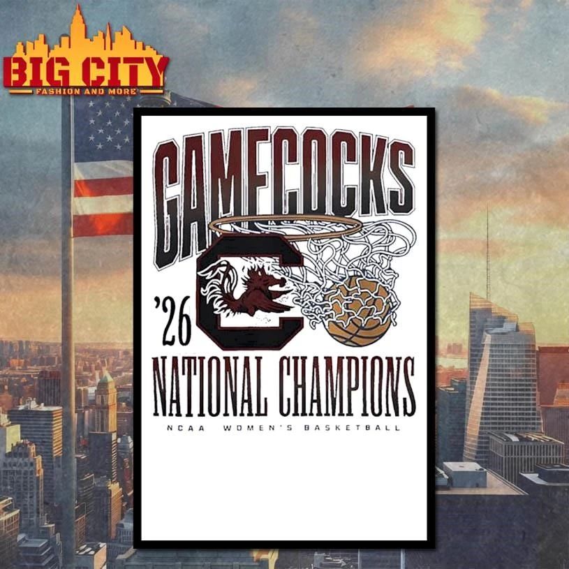 South Carolina Gamecocks 2026 Women’s National Champions Shirt