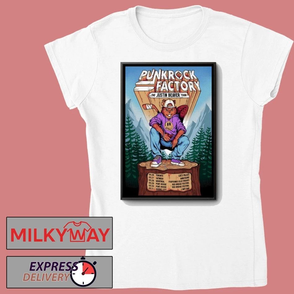 Punk Rock Factory The Justin Beaver 2026 Shows Poster shirt