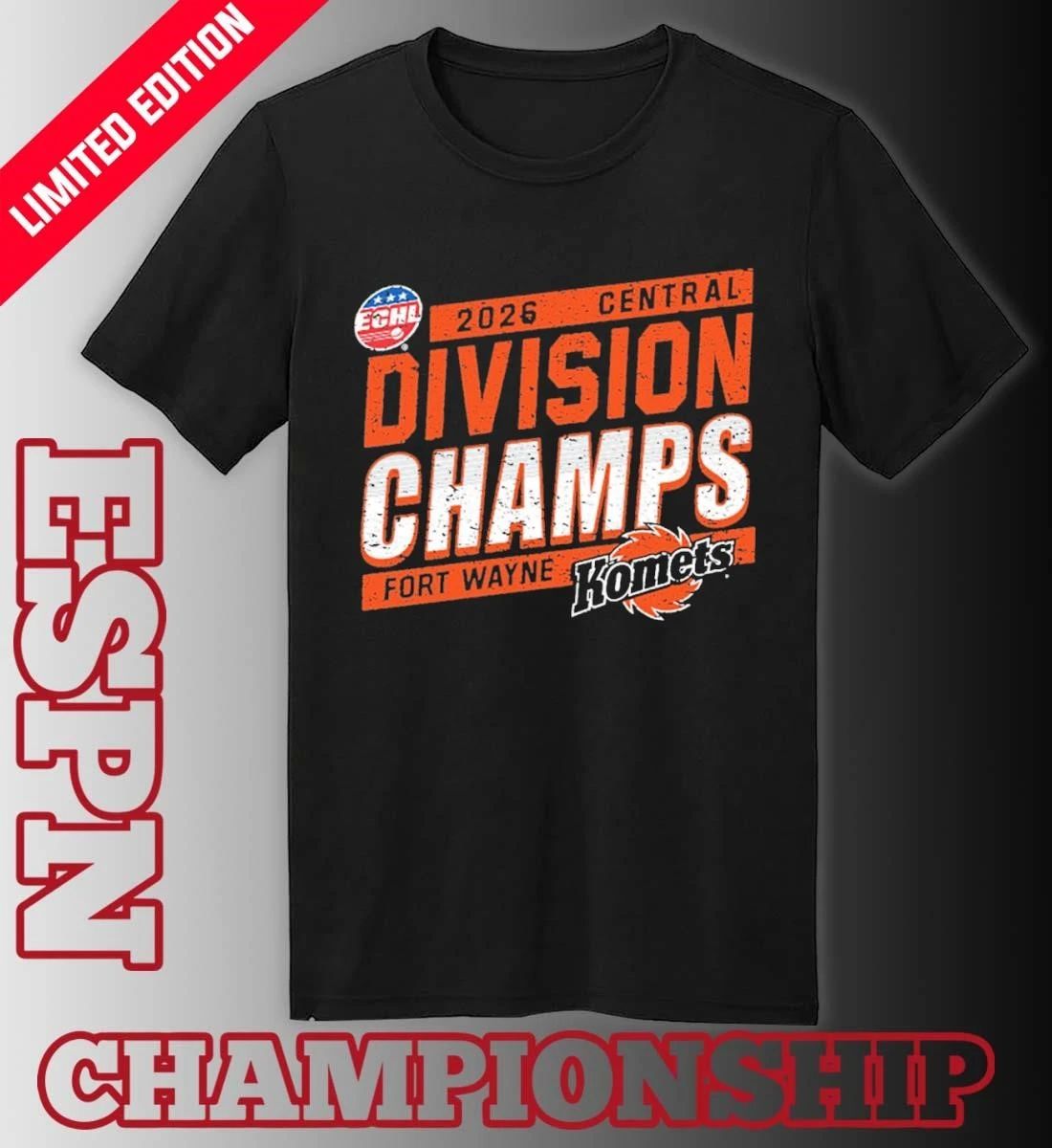 Komets Fort Wayne 2026 EGHL Central Division Champions Shirt