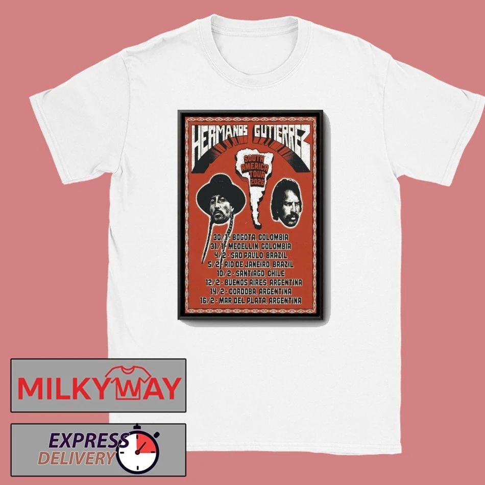 Hermanos Gutierrez South America Tour 2026 Poster shirt
