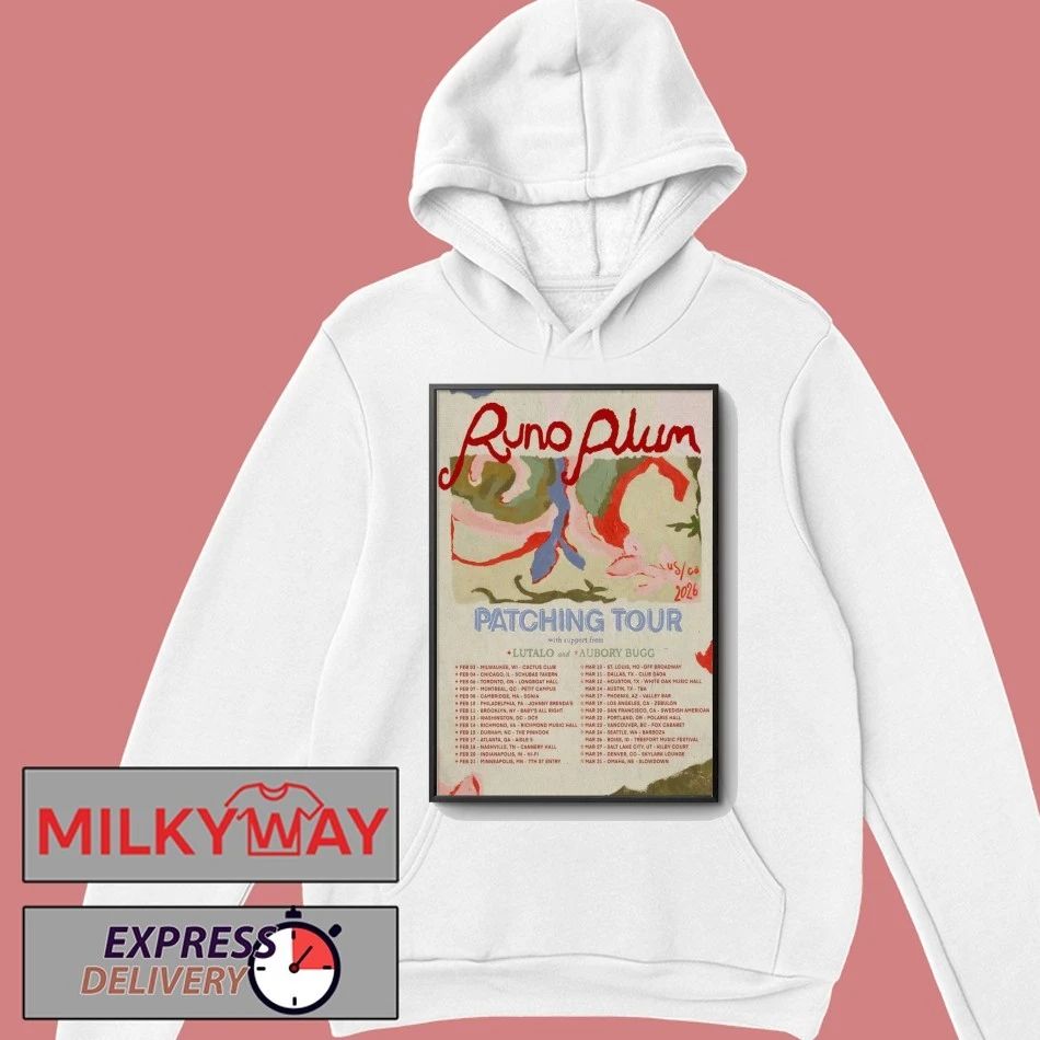Runo Plum 2026 Patching Tour Poster shirt