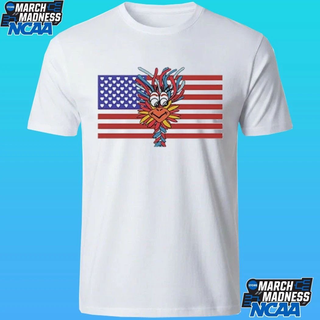 Patriotic Gooney Bird American Flag Shirt
