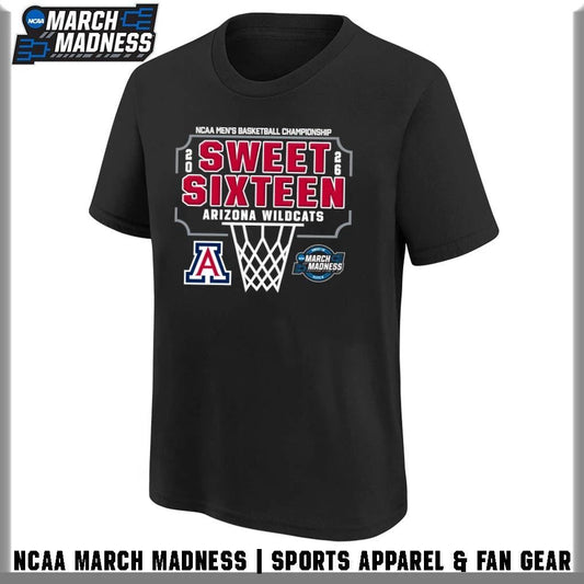Arizona Wildcats 2026 NCAA DI Men’s Basketball Tournament March Madness Sweet 16 Bound T-Shirt