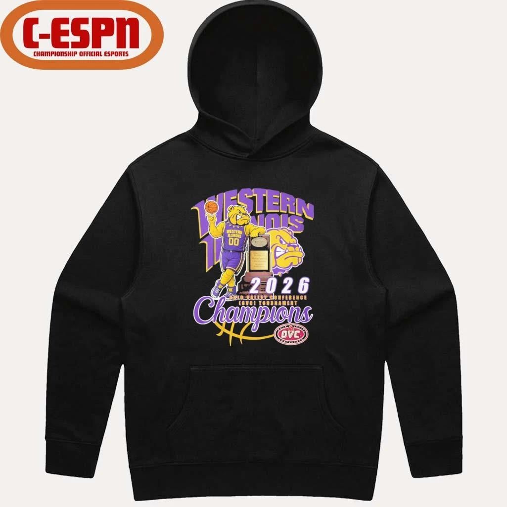Western Illinois Leathernecks Mascot 2026 OVC Basketball Conference Champions Shirt