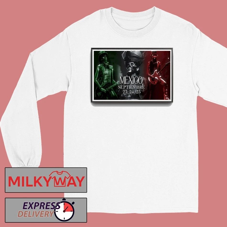 Ghost September 23-25 2025 Mexico Poster shirt