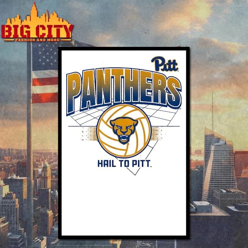 Pitt Panthers Volleyball Grid Graphic Shirt