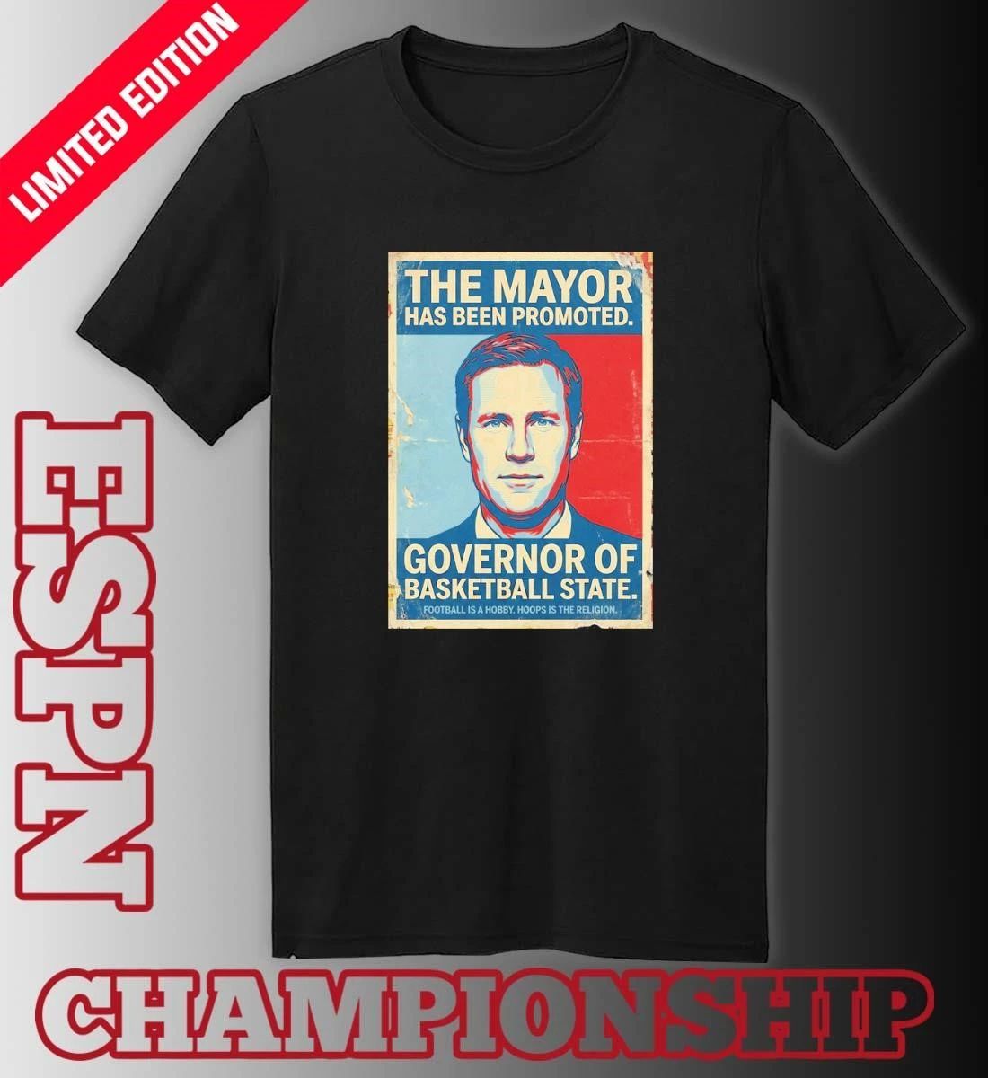 The Mayor has been promoted Governor of basketball state Nebraska Cornhuskers shirt