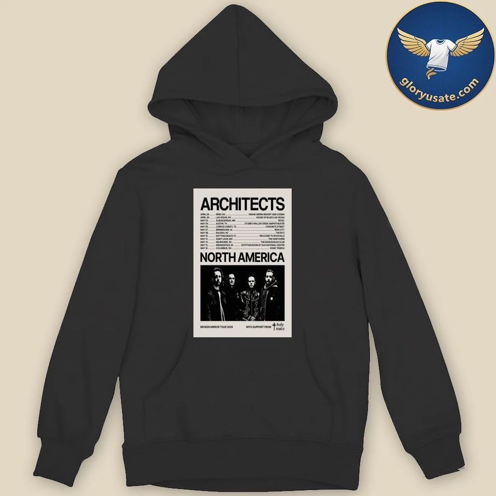 Architects Broken Mirror Tour North America 2026 Poster Shirt