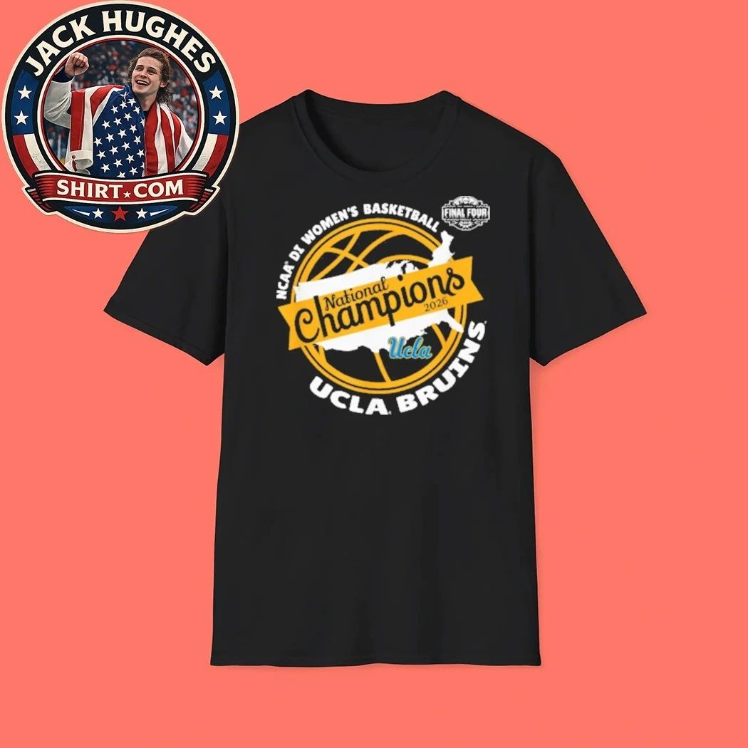 Original NCAA Division I Women’s Basketball UCLA Bruins National Champions Final Four 2026 Logo Graphic T-Shirt