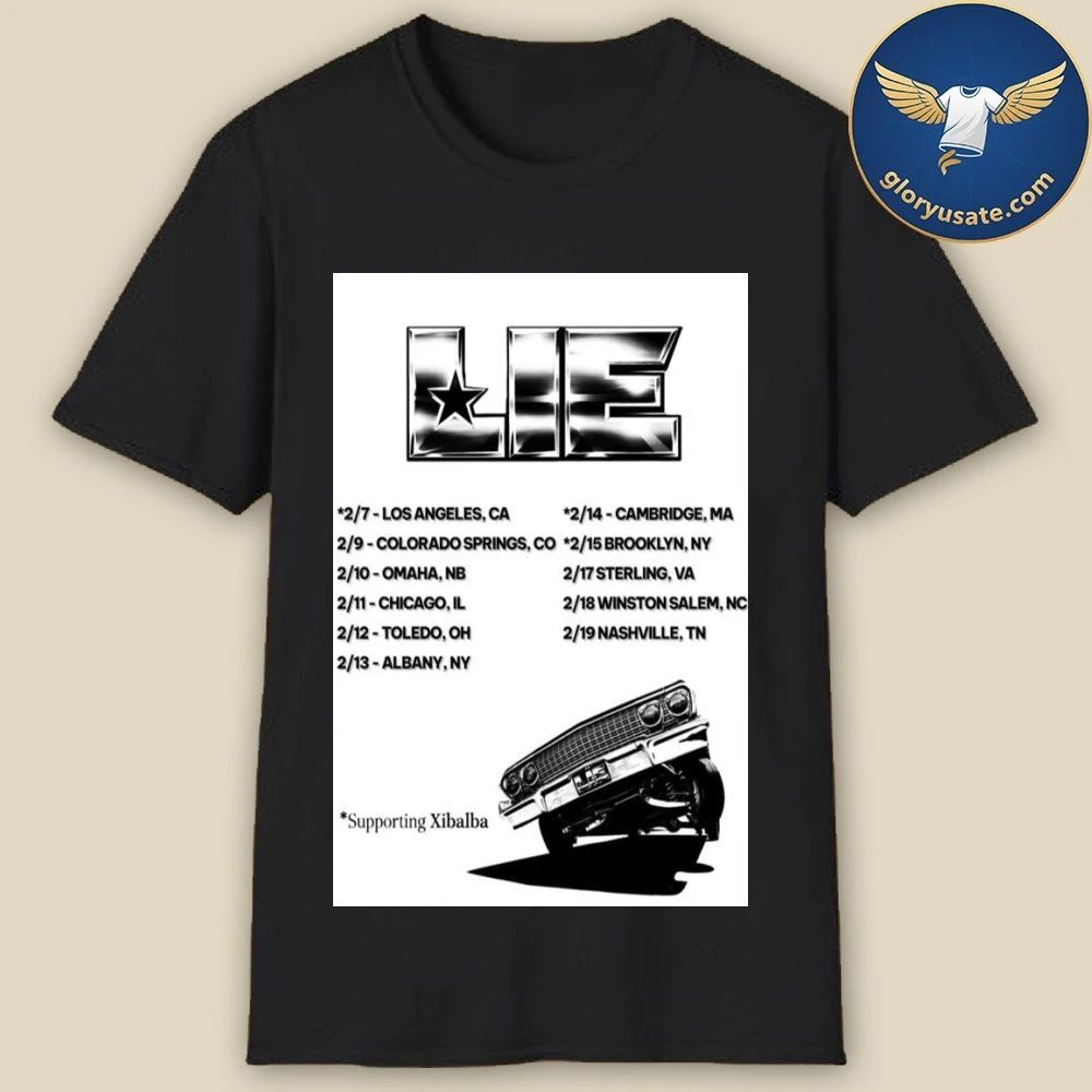 LIE February Tour 2026 Poster Shirt