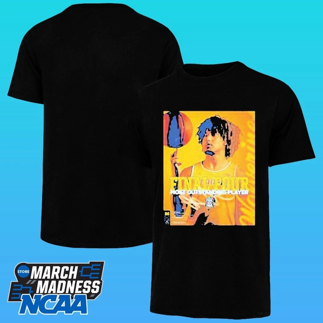 Elliot Cadeau 2026 National Champions Most Outstanding Player NCAA Final Four Men Basketball Shirt