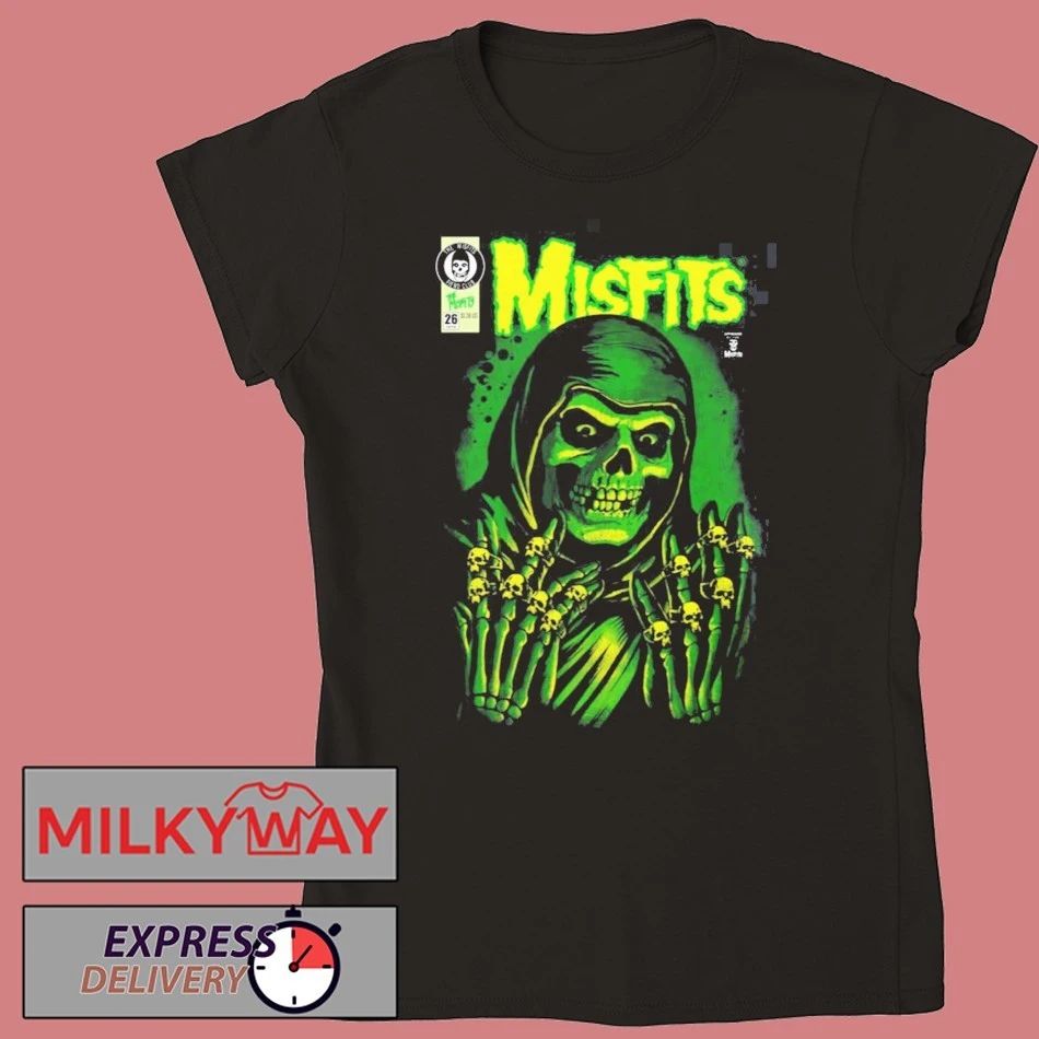 Misfits X Yesterdays WonderCon Anaheim 2026 Exclusives Emerald Hell Crimson Ghost Reaper T-Shirt