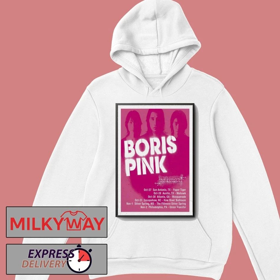 Poster Boris Pink 20th Anniversary 2025 Shows shirt