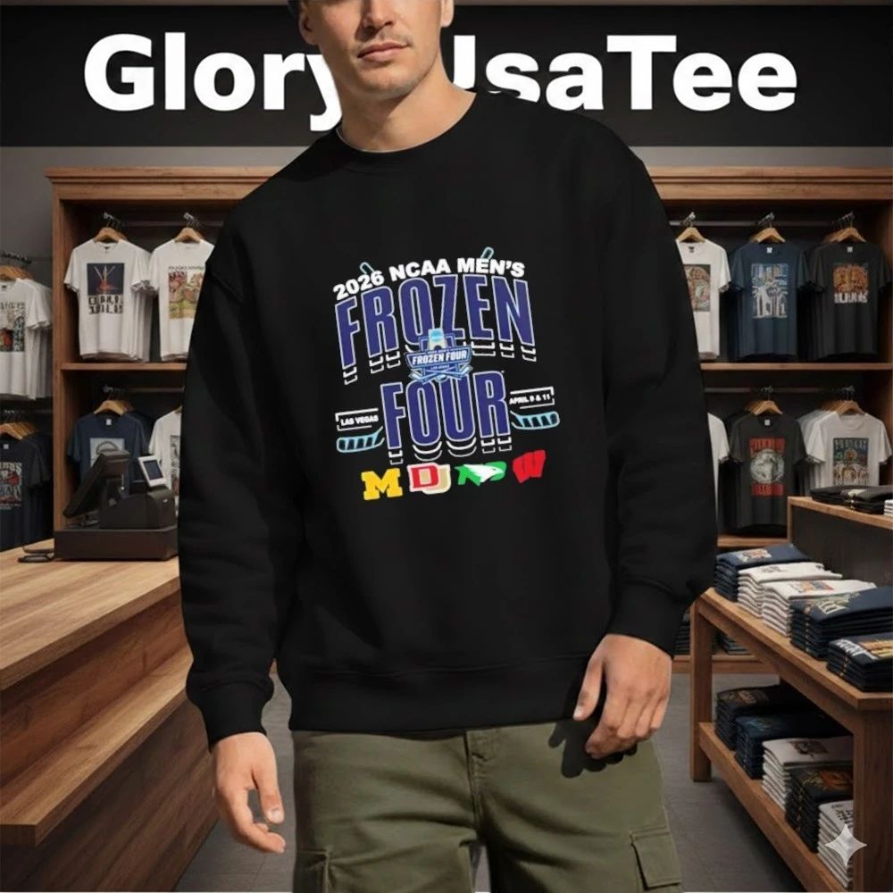 2026 NCAA Frozen Four Las Vegas Teams Matchup Logo T-Shirt