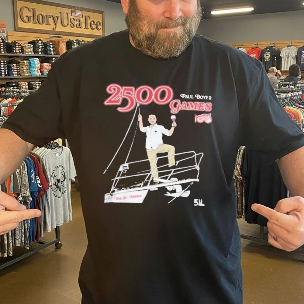 Head Equipment Manager Paul Boyer 2500 games Shirt