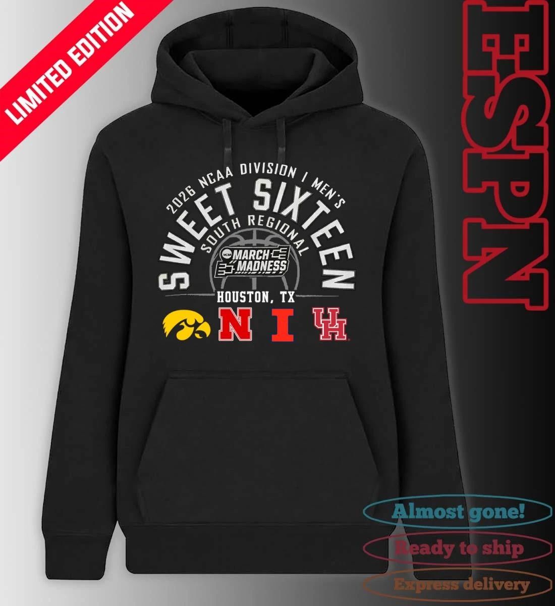 2026 NCAA DI Men’s Basketball Sweet 16 South Regional – Houston, TX T-Shirt