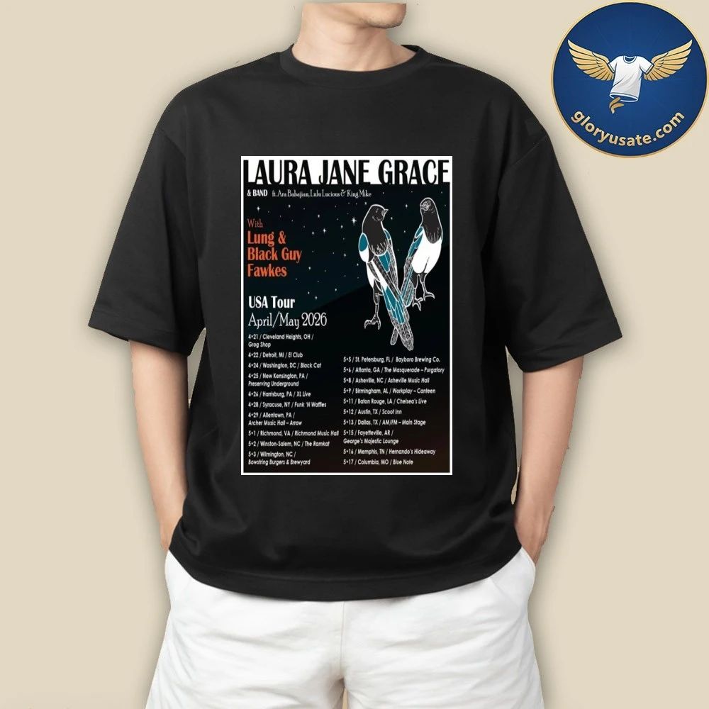Laura Jane Grace USA Tour April & May 2026 Poster Shirt
