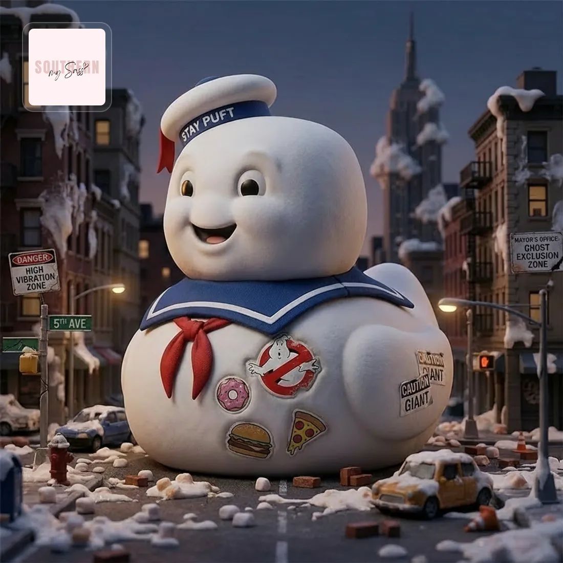 Ghostbusters Stay Puft Marshmallow Man Limited Edition Rubber Duck