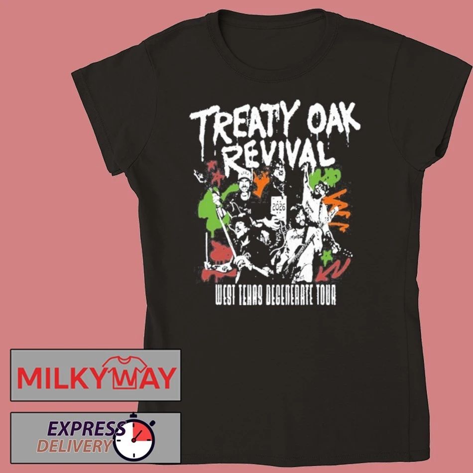Limited Treaty Oak Revival 2026 Tour Black shirt