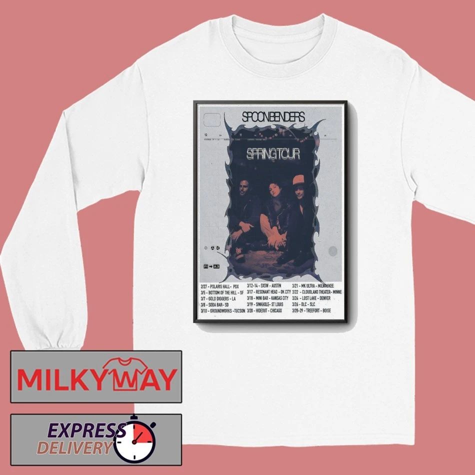 Spoon Benders 2026 Spring Tour Poster shirt